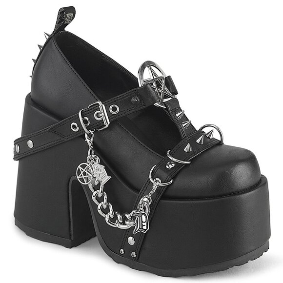 Black Chunky Platform Goth Mary Jane Shoes on Luulla Gothic Platform T-Strap Heel Maryjane Shoes